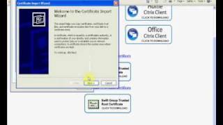Windows XP Certificate Install