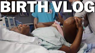 BIRTH VLOG + RAW & REAL LABOR & DELIVERY + Natural & Unmedicated 40 wks 6dys Induction!!