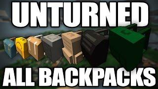 Unturned: Gameplay of Every Backpack (Best and Worst Backpacks)