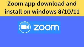 2022 Zoom app download in laptop | how to download zoom app in laptop windows 10 | #zoom