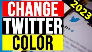 How To Change The Theme Color On Twitter | Change Twitter Display Color | Do It Yourself.