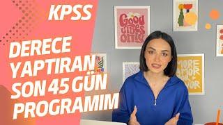 MÜLAKATI KAÇIRDIM! 45 GÜNDE KPSS'DE NASIL DERECE YAPTIM?/Sınava kadar haftalık ders programı