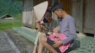 The happiness of a young couple when they first become parents | Village Life in Mountains