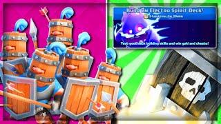 BEST ELECTRO SPIRIT DECK! BEST DECK FOR THE BUILD AN ELECTRO SPIRIT DECK CHALLENGE IN CLASH ROYALE!