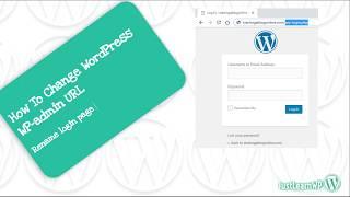 How To Change WordPress Login URL (WP Admin URL) - Rename WP login.php Page