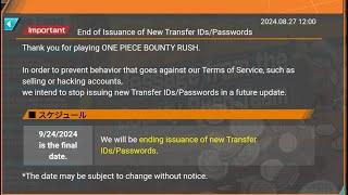 Backup to Google Account / Apple ID Now !!! One Piece Bounty Rush OPBR