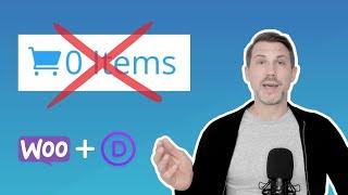 Hide the "0 Items" (Or The Cart Icon) When Empty In Divi & WooCommerce