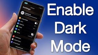 Turn ON Dark Mode on iPhone X 8 7 6S 6 5S SE 5 Running iOS 12, 11 or 10