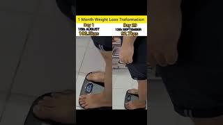 8kgs Weight Loss In 29 Days। weight loss diet plan। fat free fitness #shorts #weightloss #fatloss