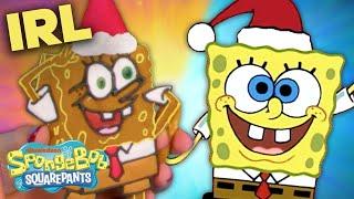 SpongeBob Christmas IRL w/ Gingerbread! | SpongeBob