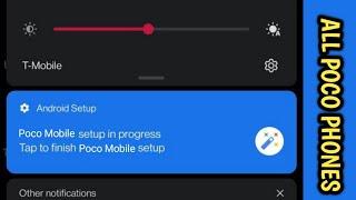 All Poco Mobiles - How to remove - Setup in progress, android setup 2021