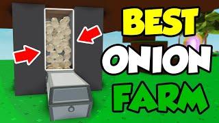 BEST AUTO ONION FARM! *11,000 Onions Per Hour* ROBLOX Sky Block Auto Onion Tower Farm