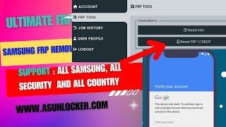 Ultimate FRP tool using Tutorial - Samsung FRP remove  1 Credit only