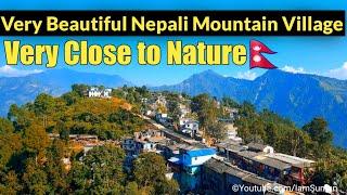 Very Beautiful Nepali Mountain Village || Nepal Village Life || IamSuman