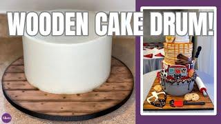 Try This Simple Technique To Make A WOODEN CAKE DRUM!