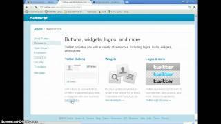 How to embed a twitter follow button on wiki space page
