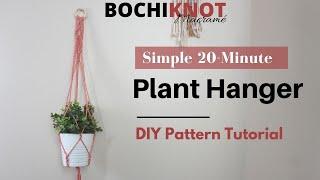 How to Macrame a Simple Plant Hanger in under 20-Minutes