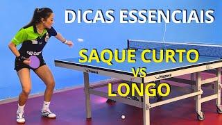 SAQUE CURTO E LONGO DESVENDADO || TÊNIS DE MESA - PING PONG