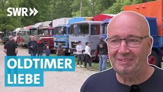 Internationales LKW-Oldtimertreffen: Fans präsentieren ihre bunten, alten Lastwägen