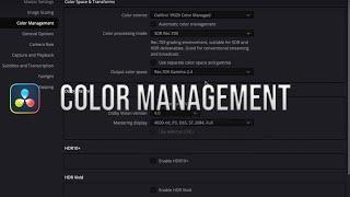 DaVinci Resolve 18 COLOR - Conforming XML Timeline / Color Management (Lesson 4)