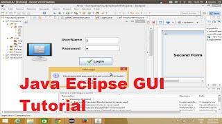 Java Eclipse GUI Tutorial 8 # How To Open A Second jframe  using First jframe