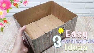 3 Amazing Cardboard Box Projects! DIY Cardboard Box