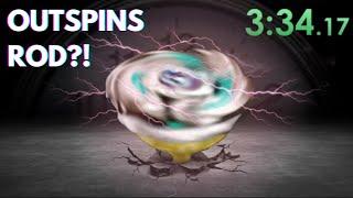 I made the LONGEST SPINNING BEYBLADE | Competitive Beyblade X Theory Crafting