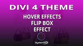 Divi Theme Hover Effects Flip Box Effect 