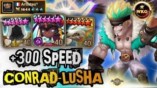 WTF COMBO TALISMAN with CONRAD and LUSHA IN RTA SUMMONERS WAR