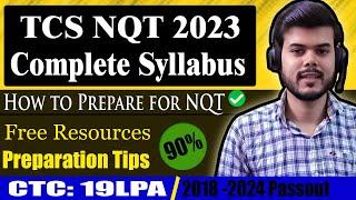 How to prepare for tcs nqt 2023 | updated Syllabus | Exam pattern |