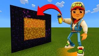 How To Make A Portal To The Subway Surfers Dimension in Minecraft!