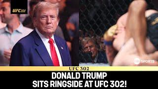 Donald Trump receives thunderous applause at UFC 302 