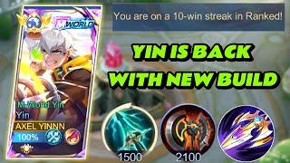 YINNN IS BACK | YIN NEW BEST BUILD & EMBLEM 2024 | MOBILE LEGENDS