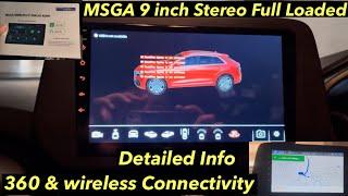 Maruti Suzuki Genuine Accessories 9 inch Stereo | MSGA Stereo Wireless with 360 Camera Supportable