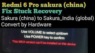 This MIUI version can't be installed on this device | Redmi 6 Pro Convert to Global @mobilecareid