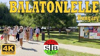 Balatonlelle  Hungary Beachlife at Lake Balaton [23 min] 4k STB Walking Tours