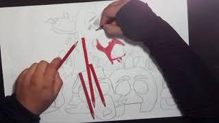 Como dibujar a los animatronicos de fnaf 3 // how to draw the animatronics from FNAF 3 //arte teek