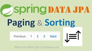 Spring Data JPA Paging and Sorting Examples with Thymeleaf