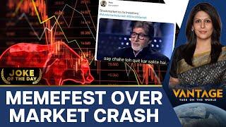 Investors Find Relief in Memes After Stock Market Crash | Vantage with Palki Sharma | N18G