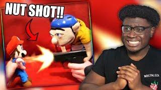 JEFFY SHOOTS MARIO IN THE B@LLS! | SML Movie: Jeffy's TV Show Reaction!