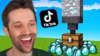 ICH TESTE TIKTOK MINECRAFT HACKS!