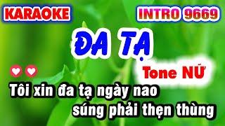 Karaoke ĐA TẠ Tone Nữ Nhạc Sống | Karaoke 9669 | LA STUDIO