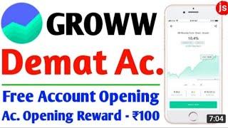 Groww Demat account opening 2021| Create Free Groww Demat and Trading Account |