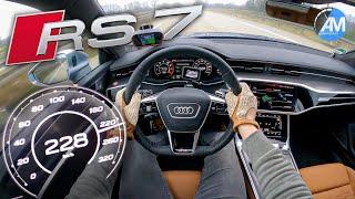 NEW! Audi RS7 (600hp) | Launch Control & 100-200 km/h acceleration | by Automann in 4K