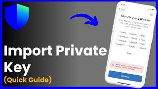 How To Import Your Private Key With Trust Wallet !