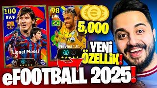 SONUNDA eFootball 2025 ÇIKTI! YENİ KART SİSTEMİ! 105 MESSİ ve NEYMAR ALDIK! 3 YENİ İKON ÇIKTI!