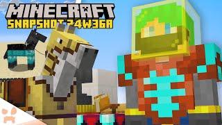 NEW CUSTOM GEAR, SMARTER MOBS, MINECARTS, & MORE! | Minecraft Snapshot 24w36a