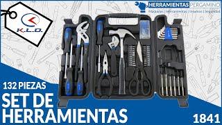 SET DE HERRAMIENTAS PARA EL HOGAR 132 PIEZAS KLD 1841 - ARGENTINA | HERRAMIENTAS PERGAMINO