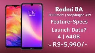 Redmi 8A - First Look, 5000mAh! Battery, Specification & Price, Launch Date | Redmi 8A