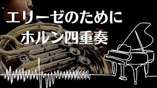 【ホルンアンサンブル】エリーゼのために for 4 Horns 【ピアノ】